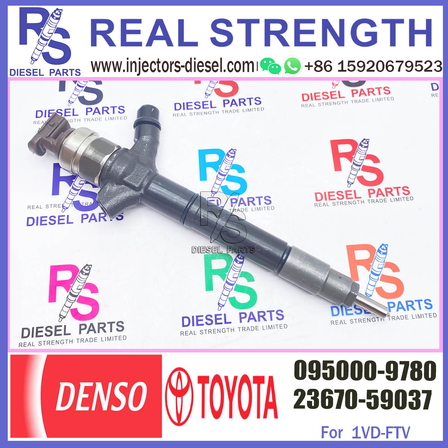Diesel Fuel Injector 095000-9780 23670-51031 For TOYOTA Land Cruiser 1VD-FTV