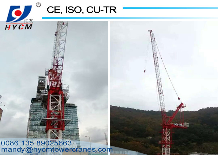380V/50Hz 1.6*1.6*3m Mast Tower Crane Luffing Jib Crane D4522 Fixed Jib Crane with Tower Crane Trolley
