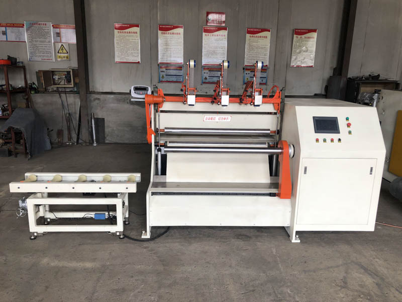 Electrical Control Winding Machine For PE Sheet Fabric Carpet And Turf Coiling System