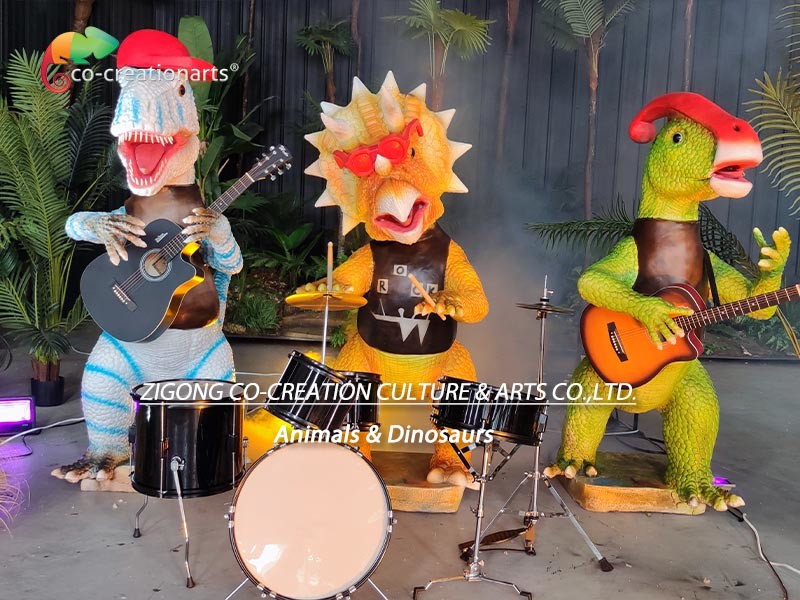 Customized Animatronic Dinosaur Band For Amusement Park
