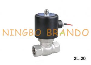 Wholesale 2L-20 Stainless Steel Steam Solenoid Valve 3/4 Inch 24VDC 220VAC from china suppliers