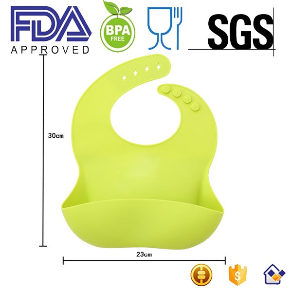 2016 promotional custom design fancy silicone baby bibs