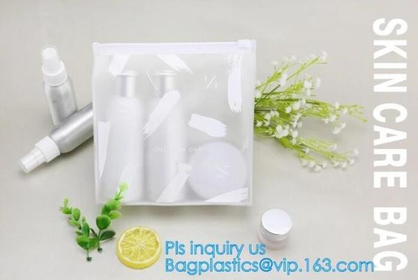 skin care bags, CLEAR PVC HEATSEALED BAG, pvc Zip lockk bag for file and