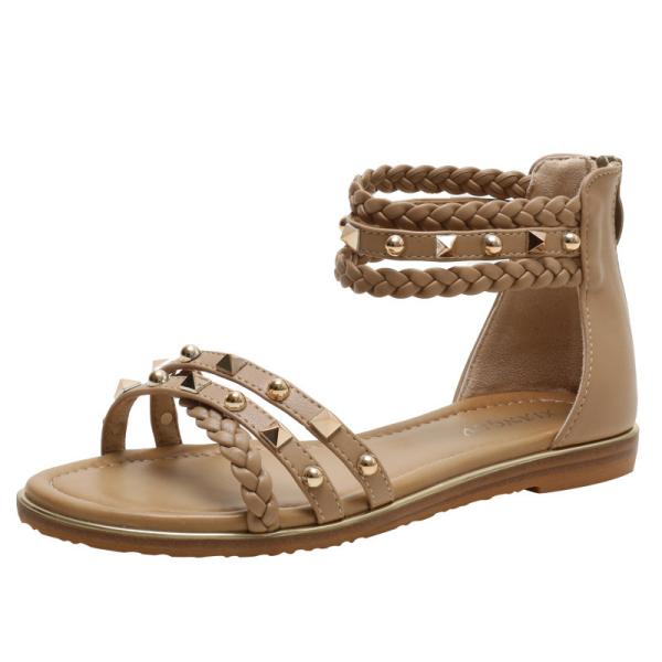 BS134 Foreign Trade Sandals Women 2021 New Wild Fairy Style Flat Bottom Summer