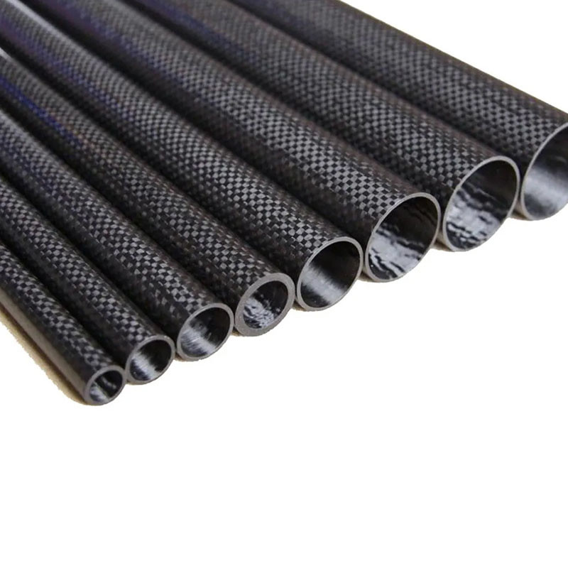 Reinforcement Carbon Fiber Tube With 3K Twill / Plain Woven Patterns