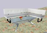 Livingroom Tempered Glass Coffee Table , Rectangle Ceramic Dining Table