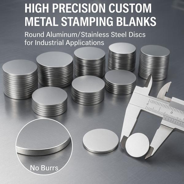 High Precision Custom Metal Stamping Blanks – Round Aluminum/Stainless Steel