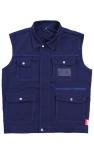 Outdoor YKK Zip Mens Work Uniforms 245g Work Vest Jacket With Flaps