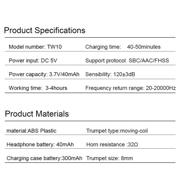 Voice - Activated 5.0 ROHS Tws 10 Earbuds