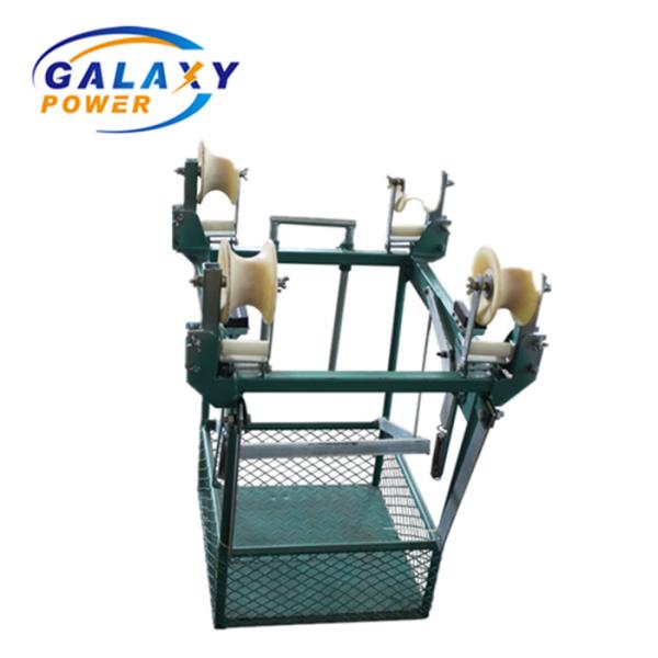 Transmission Overhead Lines Bicycle Four Conductor Bundle Line Cart