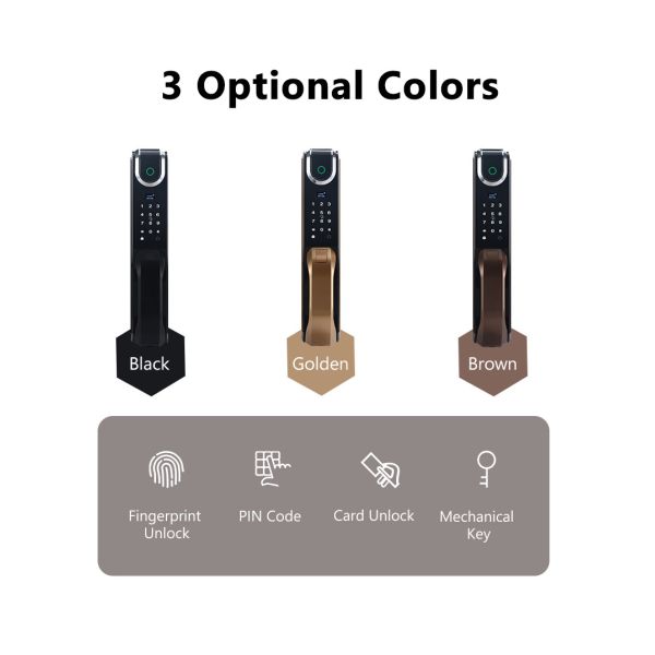 MF1 Card Zinc Alloy Automatic Electronic Door Locks For Residential , Apartment