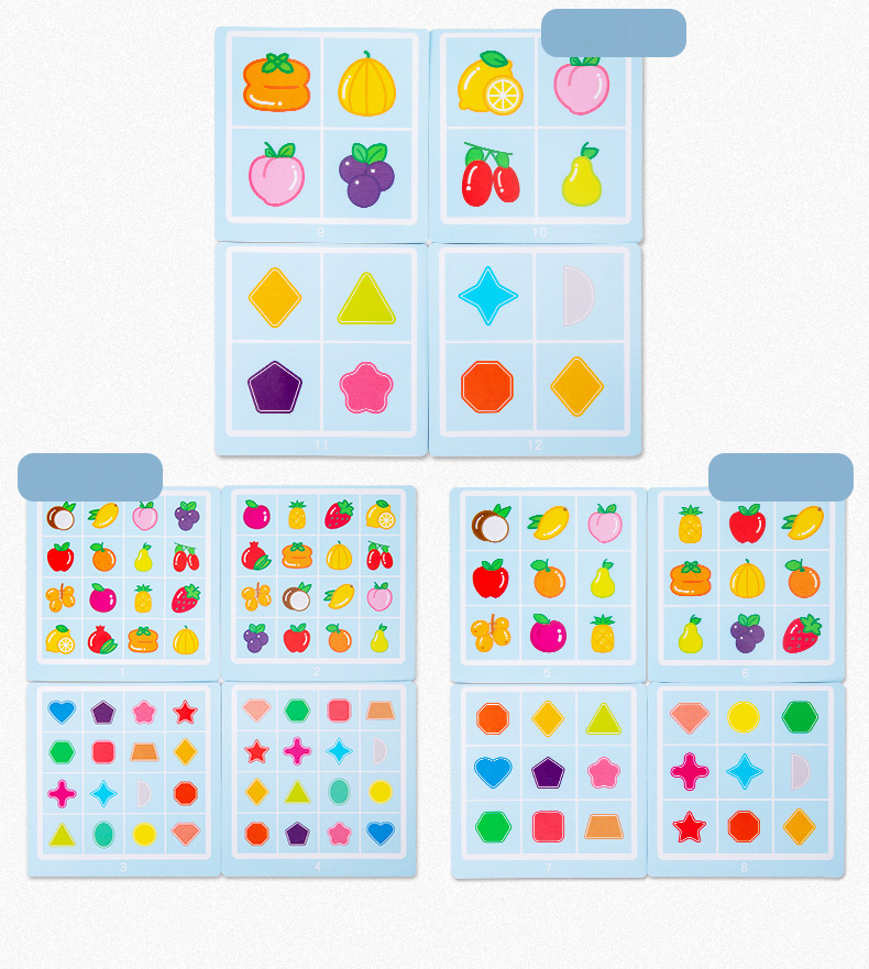 ODM Children'S Montessori Wooden Puzzle Board Game