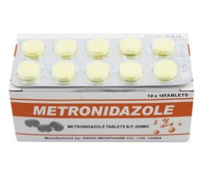 Wholesale Metronidazole Tablets 200MG 250mg Antibiotic BP / USP/CP Medicines, GMP from china suppliers