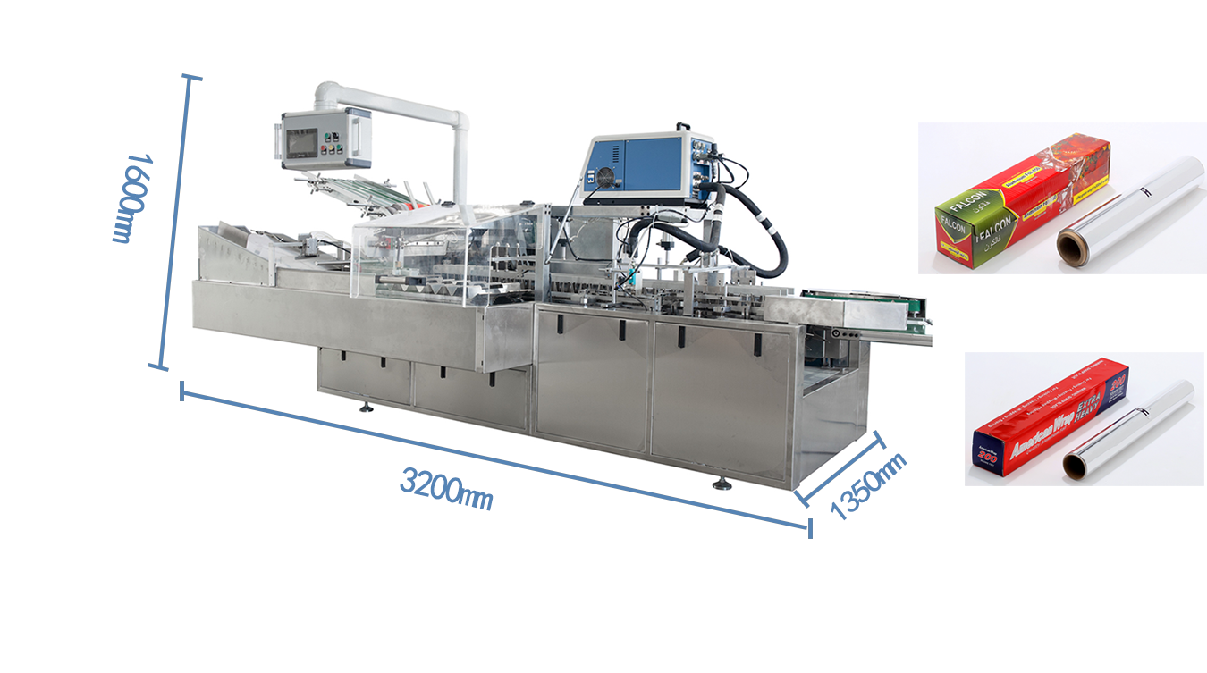 Fully Automatic Cartoning Machine for Aluminum Foil Rolls Wood Packaging Material