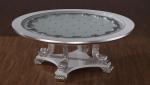 Modern Luxury Style Dining Room Furniture White Round Top Dining Table Set
