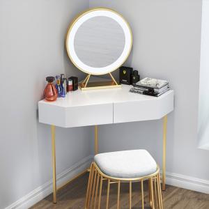 Wholesale Colorful Small Corner Modern Wood Dresser Bedroom Use LED Mirror from china suppliers