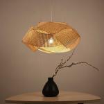 Rattan lantern pendant Lights For Indoor Kitchen Dining room Lighting Fixtures