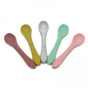 China Panda Ear hygienic Silicone Feeding Spoon Toddlers Children Infants on sale