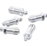 1/4"-19 BSP Grease Nipple Cap Stainless Steel Straight Fitting 90 degree for