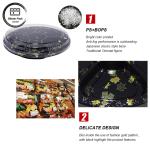 Disposable Round Take Away Sushi Box Container For Fresh Dining Experience