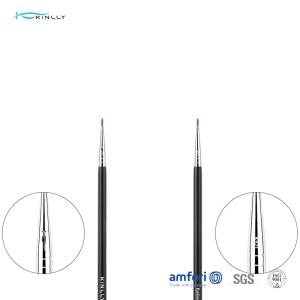Wholesale OEM ODM Wooden handle Eye Liner Brush Black or Customized color from china suppliers