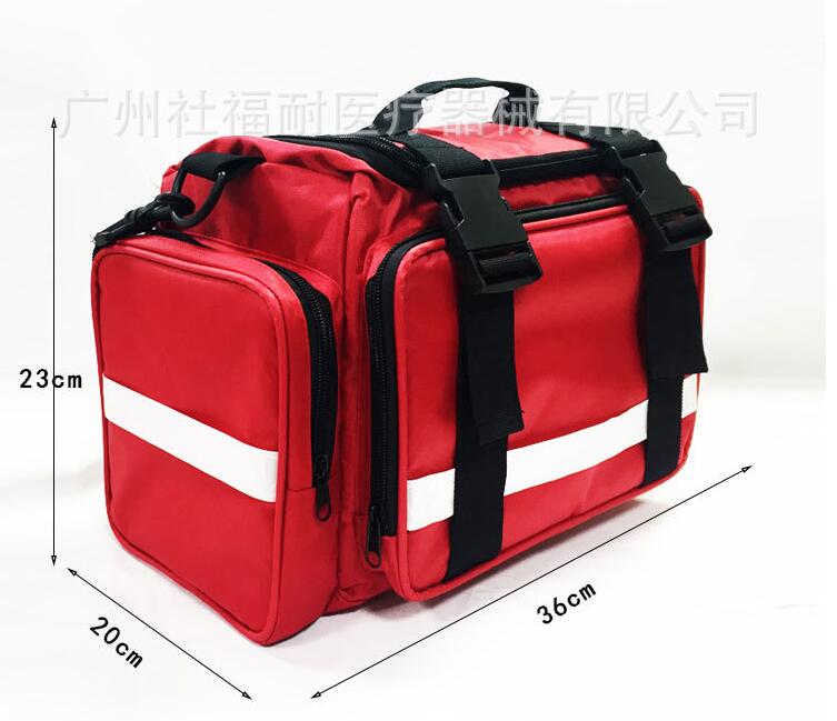 Medical ambulance empty first aid bag
