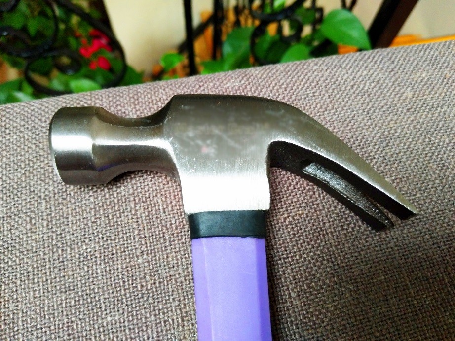 8OZ, 16OZ steel claw hammer(XL0008) with polishing surface and double colors rubber handle
