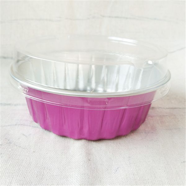 350ml round aluminum foil sealed box food liquid soup dinner box