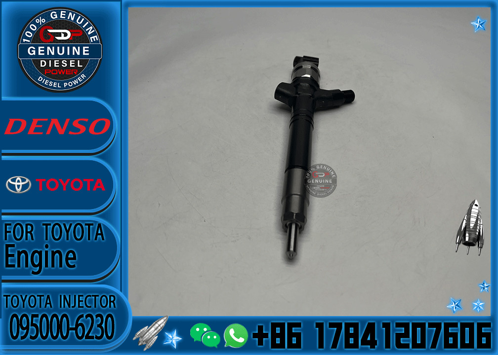 New Diesel Common Rail Fuel Injector 095000-6230 23670-09140 Fuel Injector For Toyota Rav4