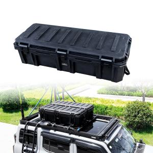 Wholesale 110L Black Green Off Road LLDPE Plastic Tool Car Kit Set Box for Car Roof Top Storage from china suppliers