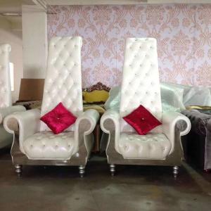Wholesale 80*75*182cm King Royal Throne Chair High Back Sofa Wedding Beauty Salon Furniture from china suppliers