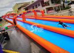 1000 ft commercial use outdoor double lane inflatable water slide N slip on sale