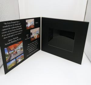 China 7 Inch Europe Style Lcd Video Card / Laser Cut Wedding Lcd Invitation Card on sale