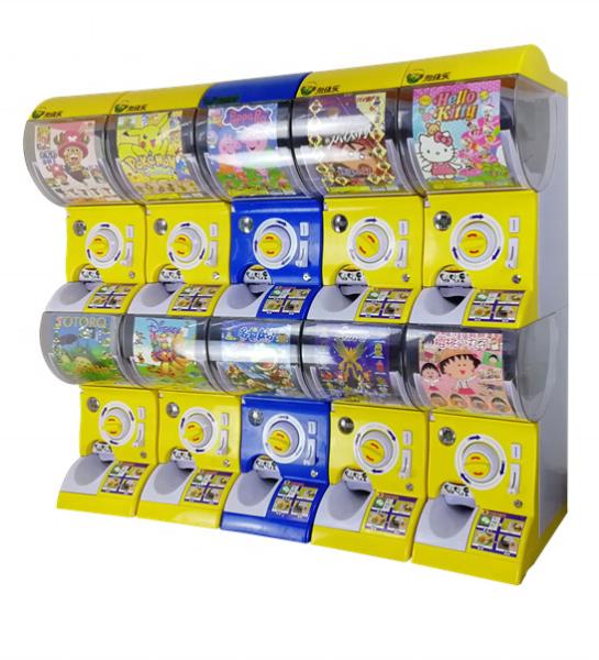 Coin Operated Arcade Claw Machine , Gashapon Dispenser Display Plastic Capsule