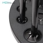 Collapsible Black Individual Makeup Brush Drying Rack Makeup Tools With 22 Holes