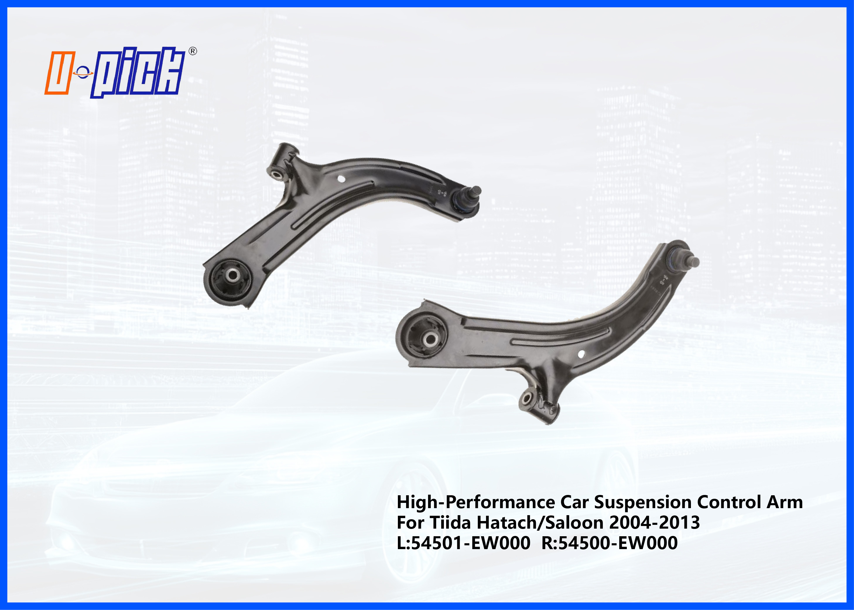 High-Performance Car Suspension Control Arm For Tiida Hatach/Saloon 2004-2013 L:54501-EW000 R:54500-EW000