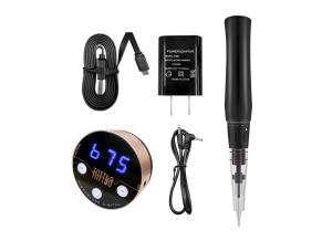 Wholesale Black Wireless Digital Semi Permanent Makeup Machine Kit Tattoo Gun from china suppliers