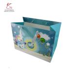 Christmas Pantone Printed Paper Gift Bags , Luxury Gift Bags With Ribbon