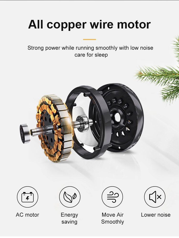 High Speed Ceiling Fan with Light Input Voltage V 110-240V/50Hz-60Hz Metal Material
