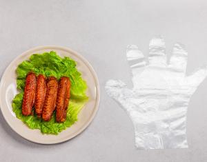 Wholesale Household Food Safe Polyethylene Disposable Gloves Embossed Surface from china suppliers