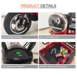 Jinpeng XD 60V Electric Passenger Vehicles 40km Range 3 Wheel Electric Tricycle