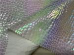 Crocodile Laminated Design Printed PU leather 0.6mm For Ladies Jacket , Leggings