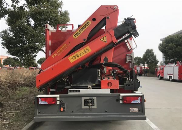 Quality Emergency Rescue Vehicle with Front Bumper Winch and Rear Lift Crane for sale