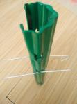 Green Powder Coated Garden Trellis Posts Agricultural Vineyard Accessories