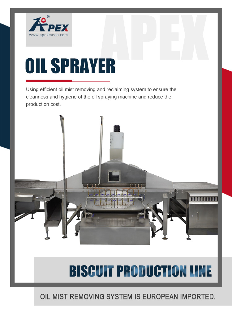 High Quality Customized Professional Essential Biscuit Food Bakery Oil Spray Machine