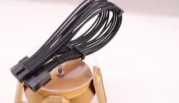 18 AWG 30CM 90 degree 360 degree sleeved braided nylon electric custom male to