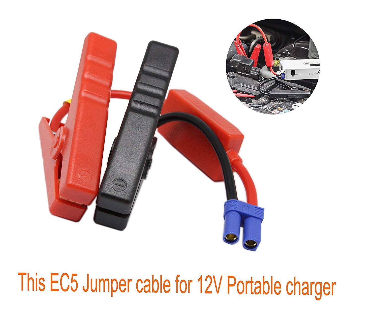 EC5 Connector Alligator Clamp 12v/24v Battery Jump Starter Cable for Various Vehicles