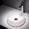 Buy cheap Clear Glass Vessel Sinks Crystal Diamond Table Top Round Wash Basin 395 * 395 * from wholesalers