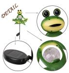 11.4 Inch 0.06W Solar Powered Frog Garden Lights