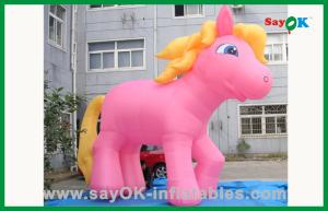 Wholesale Custom Pink Horse With Yellow Tail Inflatable Cartoon Characters Cartoon Characters For Birthday Parties from china suppliers
